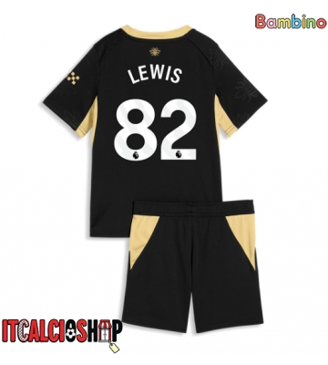 Manchester City Rico Lewis #82 Seconda Maglia Bambino 2026-27 Manica Corta (+ Pantaloni corti)